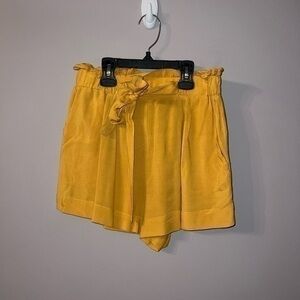 Mustard gold yellow shorts ambiance apparel stretchy Small